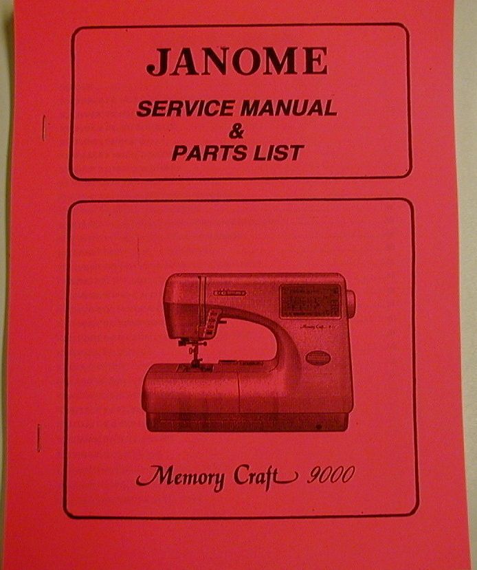janome service manual